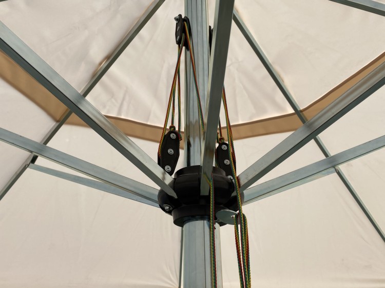 Konstrukcja parasola ogrodowego