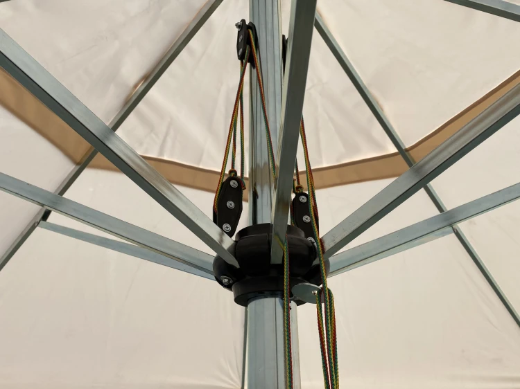 Konstrukcja parasola ogrodowego