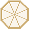 Parasol okrągły (8-kątny) 4 m