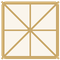 Parasol 4 × 4 m